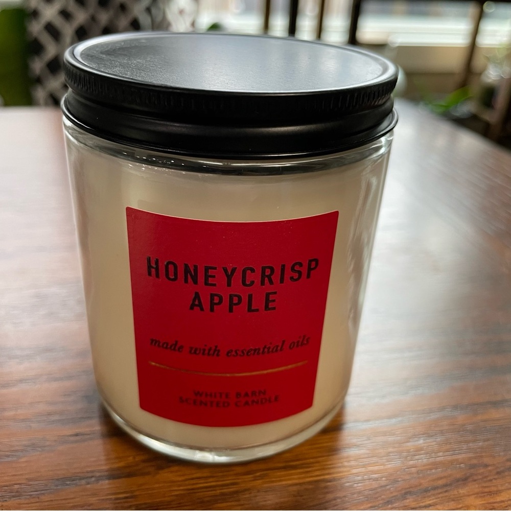 Bath & Body Works Single Wick Candles Gingham & Honeycrisp Apple New - Picture 2 of 5